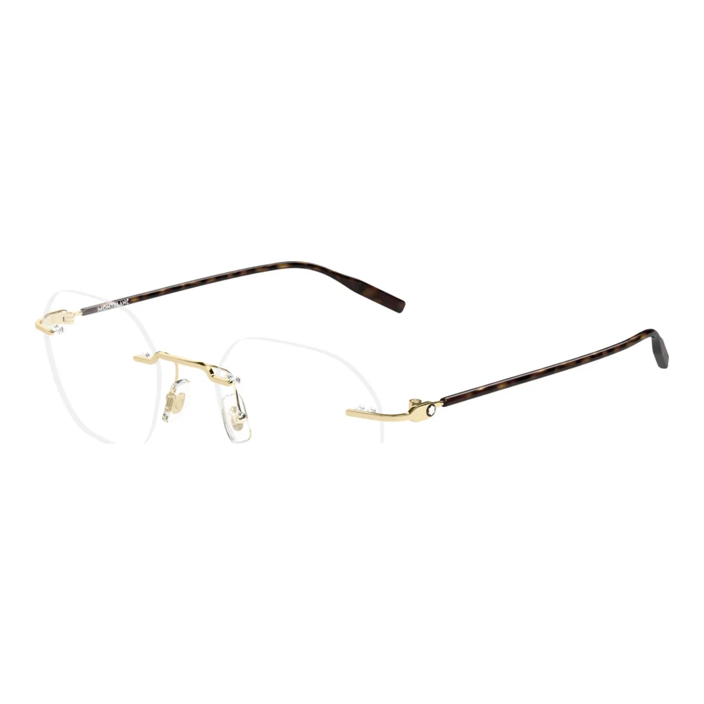 NWT Mont Blanc MB0471o Gold 50mm Eyeglasses